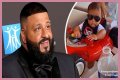 DJ Khaled's Son Aalam Rides Red Toy Car with Stylish Sunglasses on in a Cute Photo